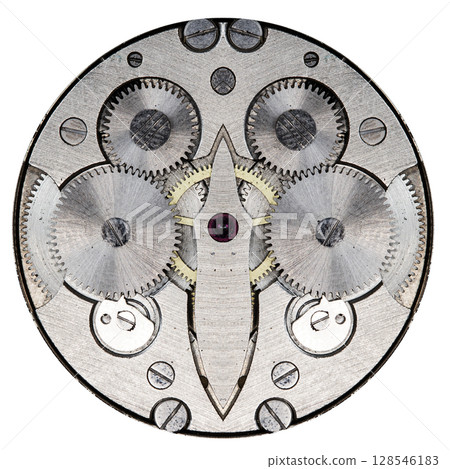 clockwork mechanical watch, high resolution and detail 128546183