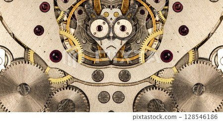clockwork mechanical watch, high resolution and detail clockwork mechanical watch, high resolution and detail 128546186