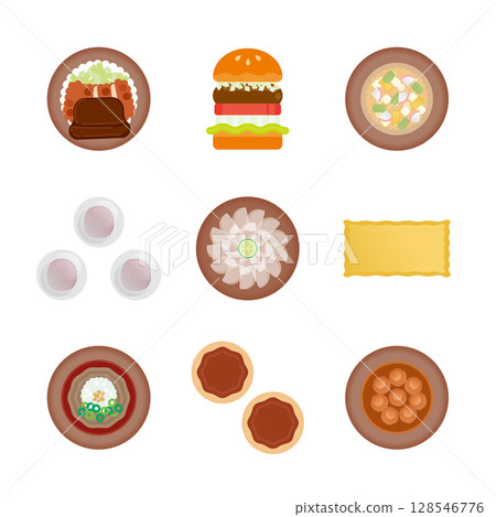 Fukui gourmet illustration set 2 128546776