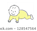 Crawling baby 128547564