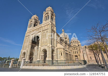 The Cathedral of Marseilles on a sunny day The Cathedral of Marseilles on a sunny day 128547751