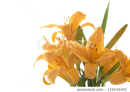 Beautiful bouquet in white space for celebration 128548405