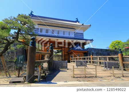 [鹿兒島縣]晴天的鶴丸城遺址（五郎門）鹿兒島城遺址 128549022
