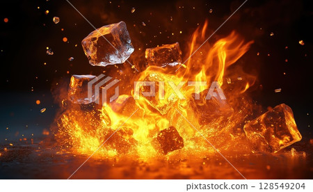 Explosive Combination Of Fire 128549204