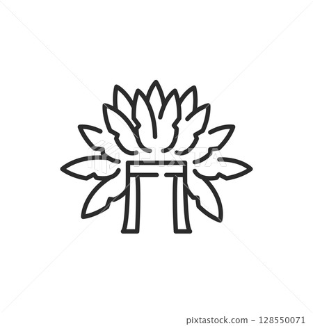 Feather Crown Icon Feather Crown Icon 128550071