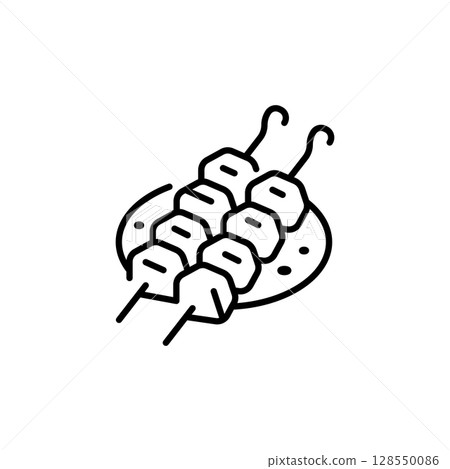 Kebab Plate Icon Kebab Plate Icon 128550086
