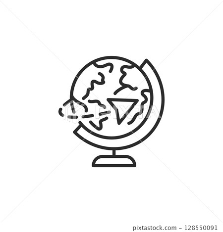 Globe Navigation Icon 128550091