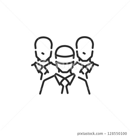 AI Workforce Icon 128550100