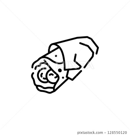 Kebab Wrap Icon Kebab Wrap Icon 128550120