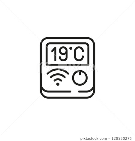 Smart Thermostat Icon Smart Thermostat Icon 128550275