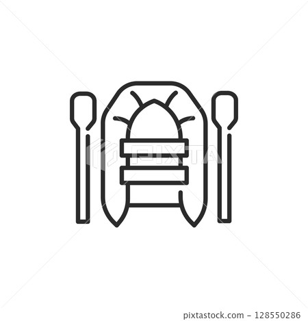 Inflatable Boat Icon Inflatable Boat Icon 128550286