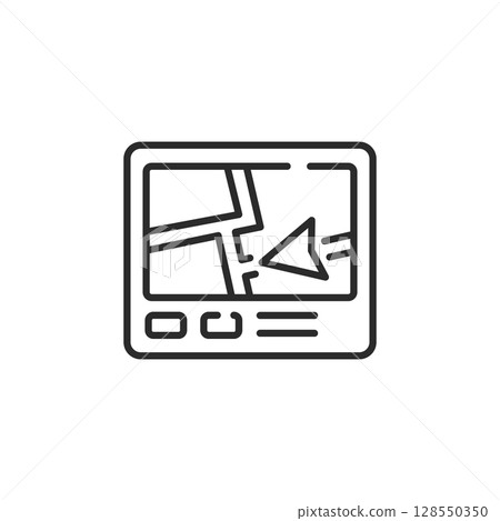 GPS Navigator Icon 128550350