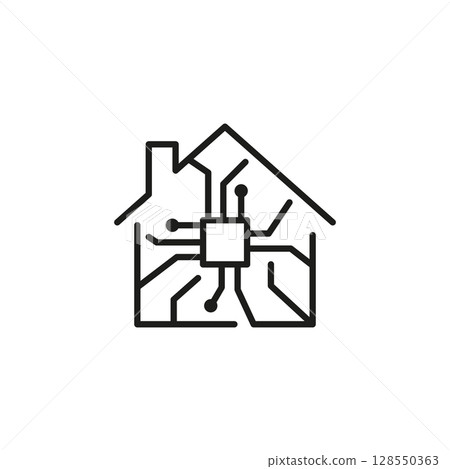 Smart House Icon 128550363