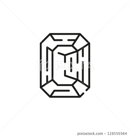Emerald Cut Icon Emerald Cut Icon 128550364