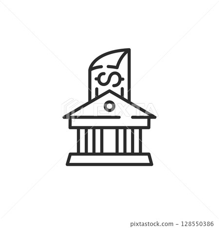 Bank Institution Icon 128550386