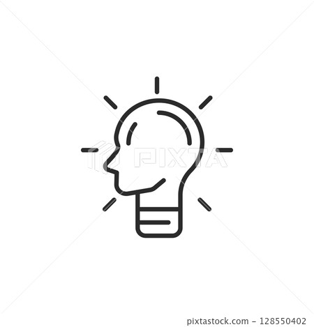 Innovation Head Icon Innovation Head Icon 128550402