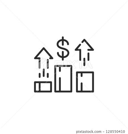 Financial Growth Icon 128550410