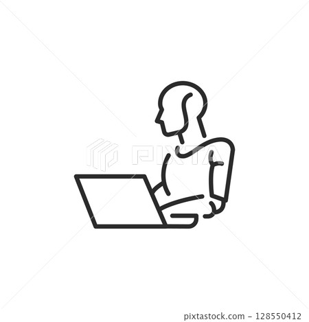 Cyborg Icon 128550412