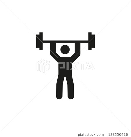 Weightlifting Icon 128550416