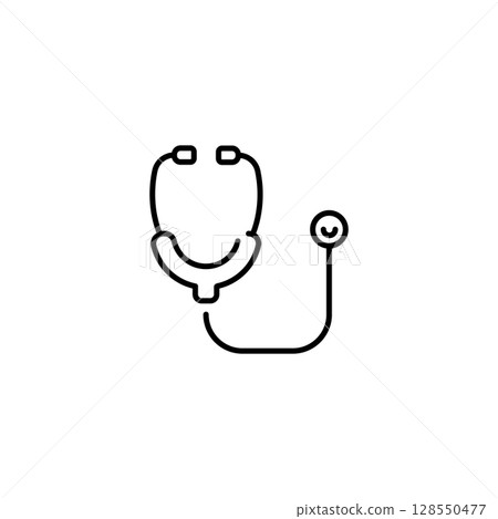 Stethoscope Icon - Medical Equipment 128550477