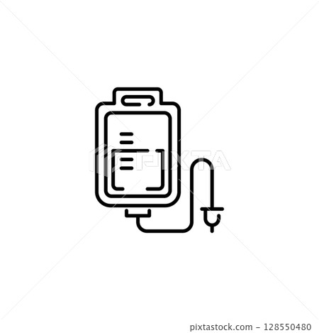 IV Bag Icon. Infusion Drip Medical Symbol IV Bag Icon. Infusion Drip Medical Symbol 128550480