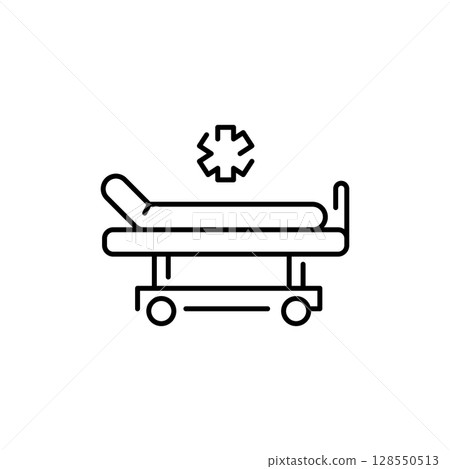 Hospital bed icon 128550513