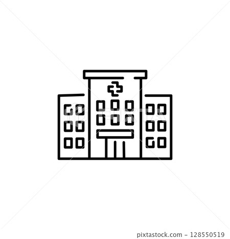 Hospital Building Icon 128550519