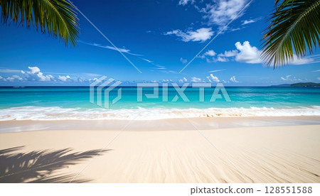 Summer sea background photo 128551588