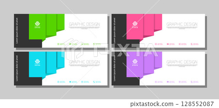 The layout of the banner, cover, poster, poster. A set of geometric style templates The layout of the banner, cover, poster, poster. A set of geometric style templates 128552087