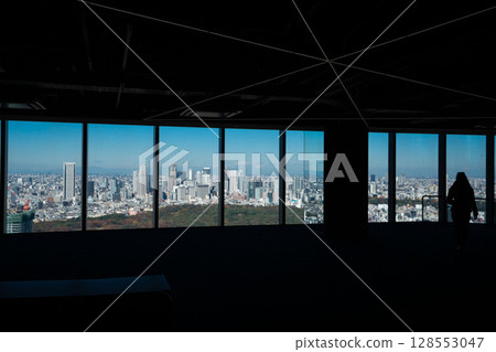 View from the observation deck in Shibuya, Tokyo, Scramble Square observation deck 128553047