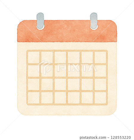 Watercolor-style calendar icon - Illustrations showing schedules and dates Watercolor-style calendar icon - Illustrations showing schedules and dates 128553220