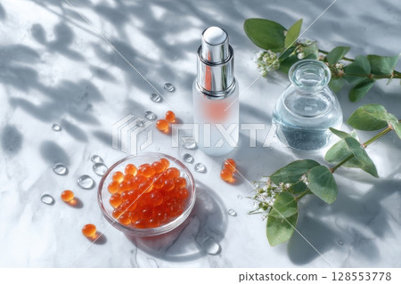 Fresh daylight aesthetic for biotechnology-inspired skincare campaigns. 128553778