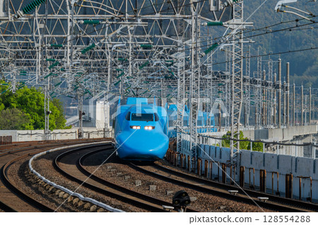 Blue Shinkansen Blue Shinkansen 128554288