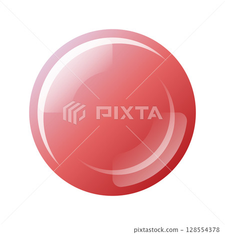 紅色圓形UI button_08 128554378