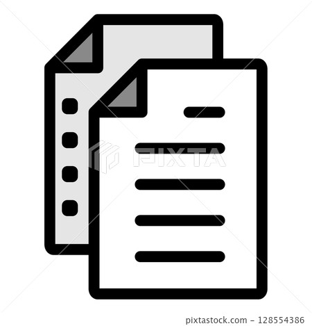 Illustration icon material: Document file 001 Illustration icon material: Document file 001 128554386