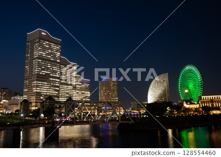 Minato Mirai night view 128554460