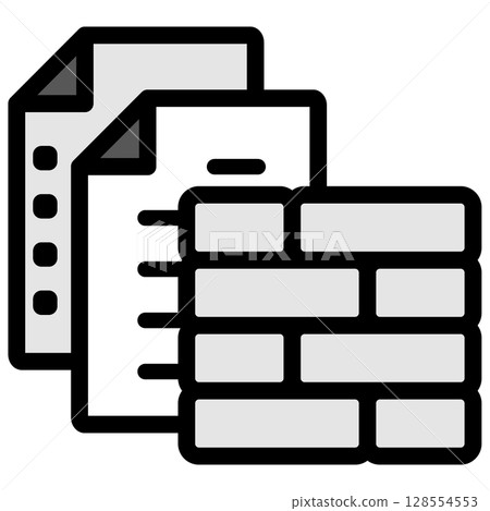 插圖圖示素材：區塊文件檔案145 128554553