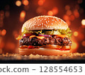 Delicious hamburger 128554653