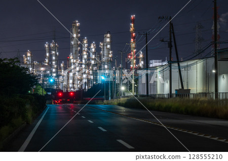 《Ibaraki Prefecture》 Kashima Seaside Industrial Zone / Factory Night View 《Ibaraki Prefecture》 Kashima Seaside Industrial Zone / Factory Night View 128555210