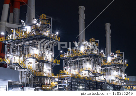 《茨城縣》鹿島海濱工業區/工廠夜景 128555249