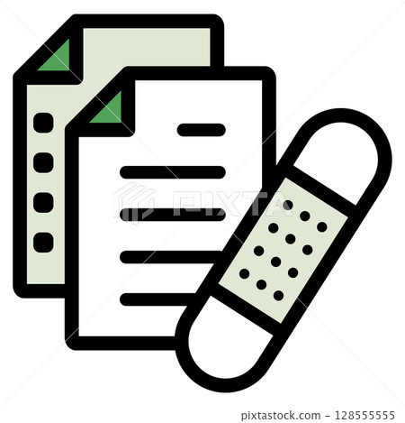 Illustration icon material: Medical file 226 Illustration icon material: Medical file 226 128555555