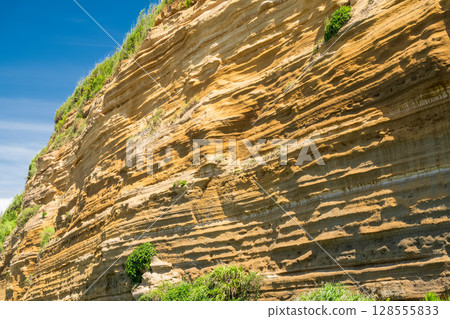 Chiba Prefecture: Byobugaura, summer blue sky Chiba Prefecture: Byobugaura, summer blue sky 128555833