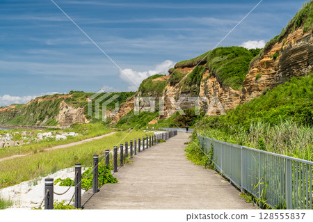 千葉縣：屏風浦、夏日藍天 128555837