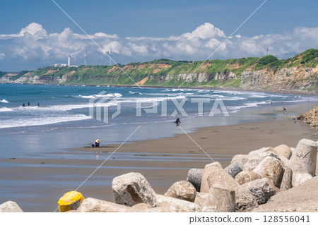 千葉縣：屏風浦、夏日藍天 128556041