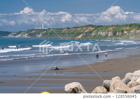 千葉縣：屏風浦、夏日藍天 128556045