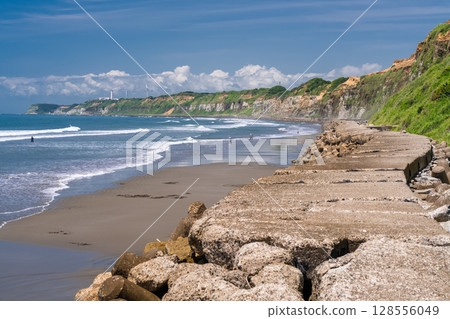 千葉縣：屏風浦、夏日藍天 128556049
