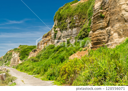 千葉縣：屏風浦、夏日藍天 128556071
