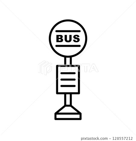 Bus stop icon Bus stop icon 128557212