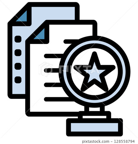 Illustration icon material: Medal sports file 332 Illustration icon material: Medal sports file 332 128558794