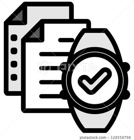 Illustration icon material: Smart watch sports file 336 Illustration icon material: Smart watch sports file 336 128558798